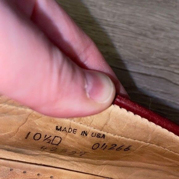 Allen Edmonds Penny Loafers Danbury Dress Shoes Oxblood Burgundy Mens 10.5 D - Picture 6 of 8